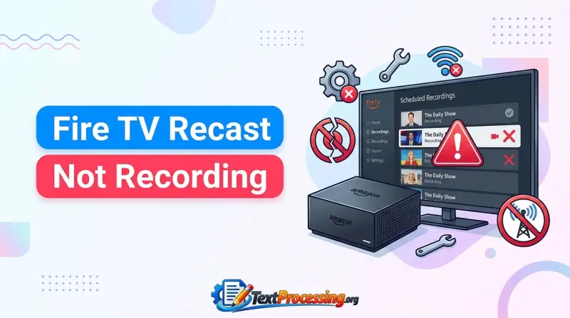 Fire TV Recast Not Recording