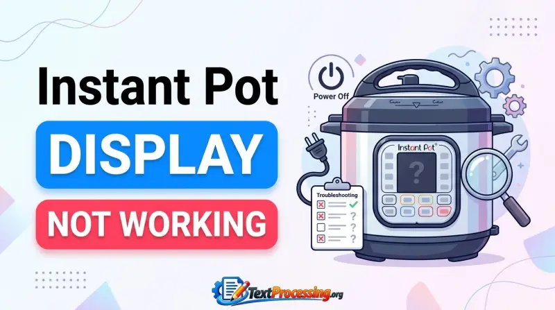 Instant Pot Display Not Working