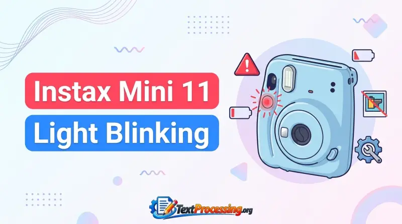 Instax Mini 11 Light Blinking