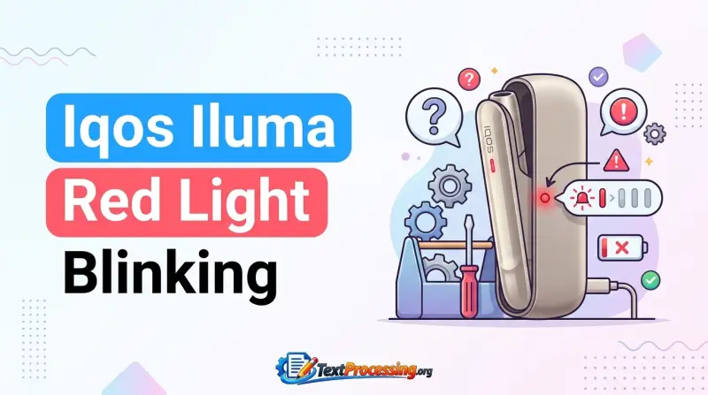 Iqos Iluma Red Light Blinking