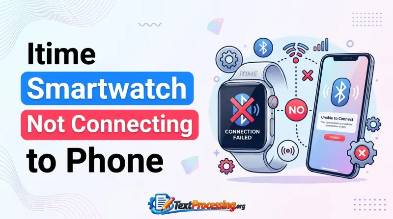 Itime Smartwatch Not Connecting to Phone