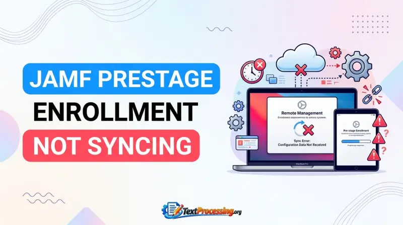 Jamf Prestage Enrollment Not Syncing