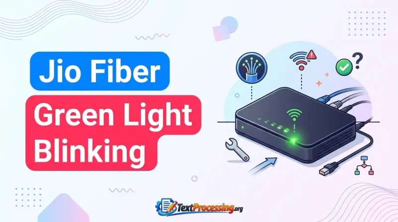 Jio Fiber Green Light Blinking