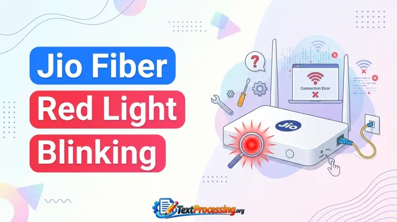 Jio Fiber Red Light Blinking