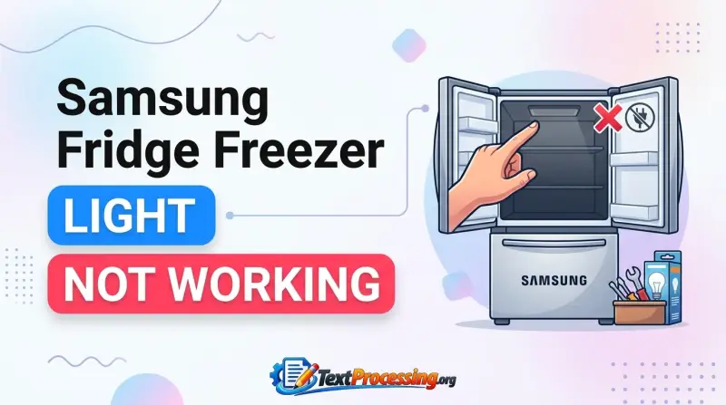 Samsung Fridge Freezer Light Not Working