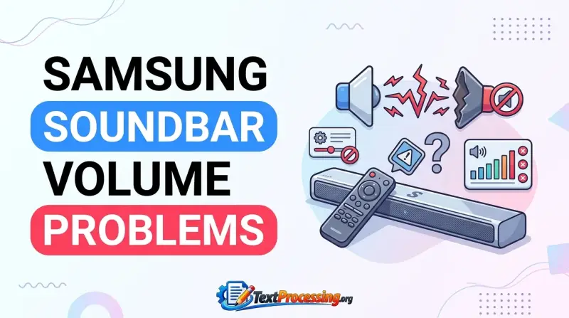 Samsung Soundbar Volume Problems