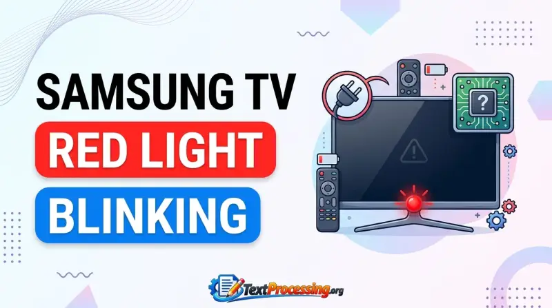 Samsung TV Red Light Blinking