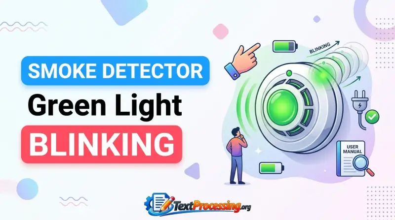 Smoke Detector Green Light Blinking