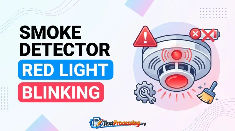 Smoke Detector Red Light Blinking