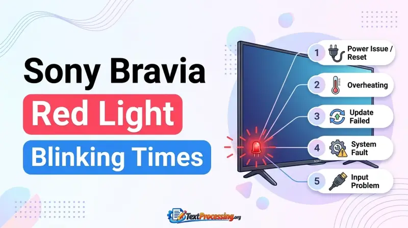 Sony Bravia Red Light Blinking Times