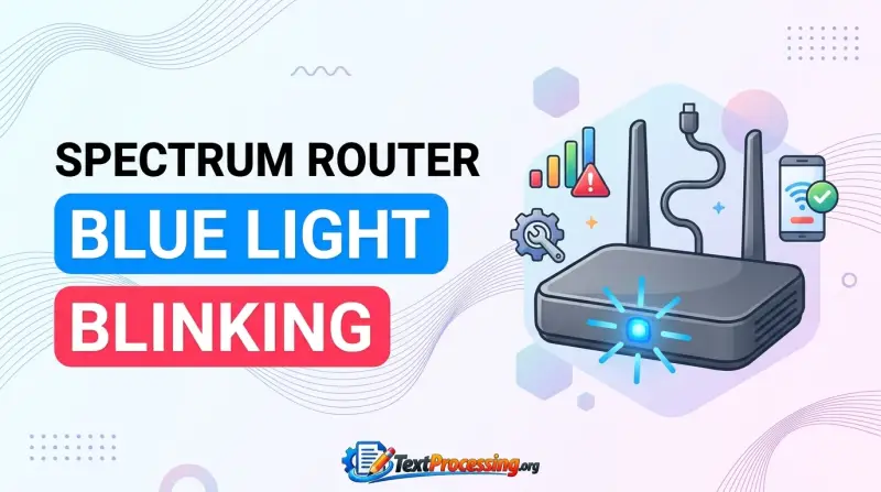 Spectrum Router Blue Light Blinking