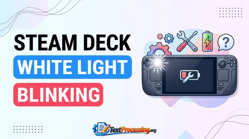 Steam Deck White Light Blinking
