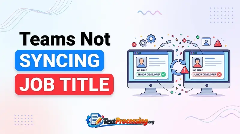 Teams Not Syncing Job Title